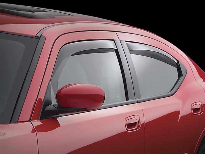 WeatherTech Dk Smoke Side Window Deflectors 11-23 Dodge Charger - Click Image to Close